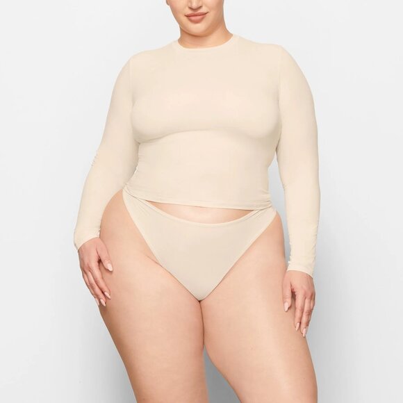 SKIMS Fits Everybody Turtleneck Top NEW Sand XL - Picture 1 of 12